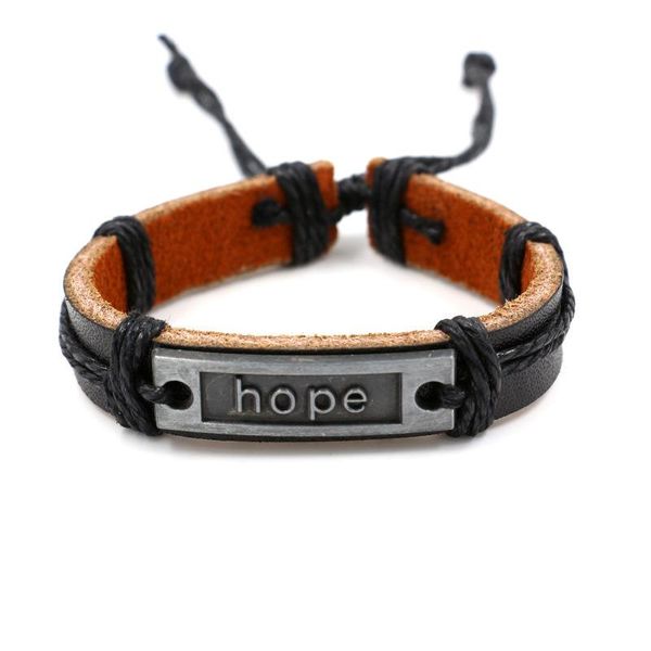 charm bracelets bohemian vintage handmade multilayer wrap jewelry women men hope letter birthday leather bracelet bangle, Golden;silver
charm bracelets bohemian vintage handmade multilayer wrap jewelry women men hope letter birthday leather bracelet bangle, Golden;silver
