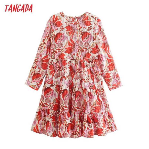 tangada fashion women flowers print loose dress o neck long sleeve ladies mini dress 5z55 210609, Black;gray
tangada fashion women flowers print loose dress o neck long sleeve ladies mini dress 5z55 210609, Black;gray