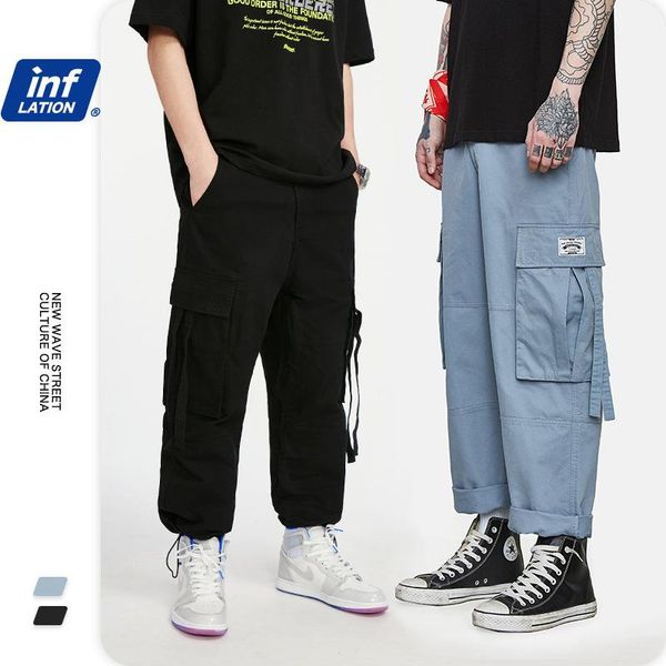 men's |2021 spring logo personalized ribbon three-dimensional multi-bag men drawstring tie foot overalls pants, Black
men's |2021 spring logo personalized ribbon three-dimensional multi-bag men drawstring tie foot overalls pants, Black