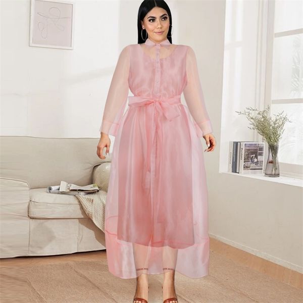plus size shirt dresses for women 4xl two piece set long sleeve see through causal office daily party wear robes with waist belt 210527, Black;gray
plus size shirt dresses for women 4xl two piece set long sleeve see through causal office daily party wear robes with waist belt 210527, Black;gray