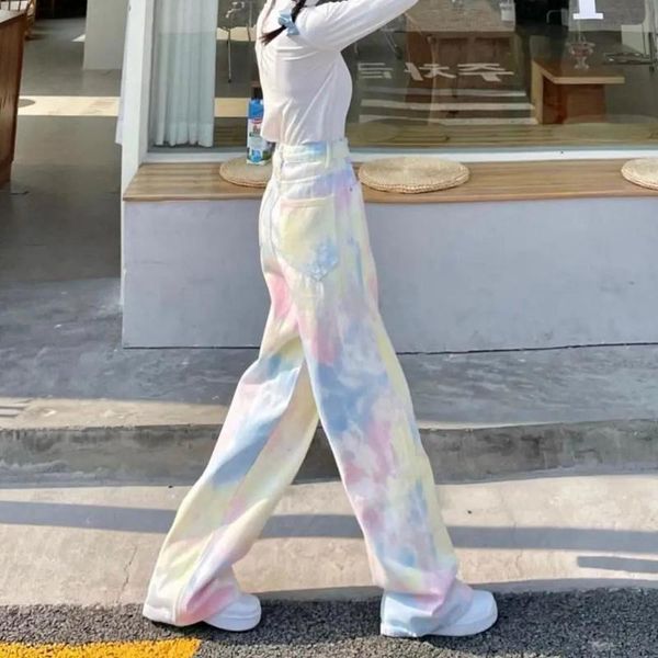 women's jeans denim gothic pants woman high waist tie dye loose wide cotton streetwear straight leg trousers y2k, Blue
women's jeans denim gothic pants woman high waist tie dye loose wide cotton streetwear straight leg trousers y2k, Blue