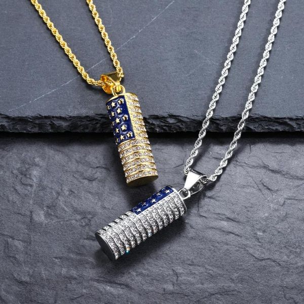 pendant necklaces american flag necklace stainless steel zircon men iced cz pendants chain fashion hip hop jewelry, Silver
pendant necklaces american flag necklace stainless steel zircon men iced cz pendants chain fashion hip hop jewelry, Silver