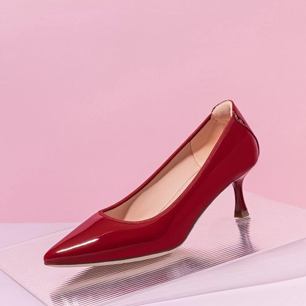 dress shoes quicheshoes 2021 women pumps red lacquer patent leather high heels for wedding party stiletto pointed toe, Black
dress shoes quicheshoes 2021 women pumps red lacquer patent leather high heels for wedding party stiletto pointed toe, Black