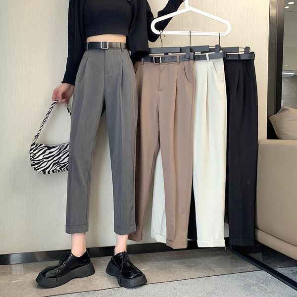 women's pants & capris casual spring and autumn 2021 fashion ins high waist suit versatile temperament loose straight harlan, Black;white
women's pants & capris casual spring and autumn 2021 fashion ins high waist suit versatile temperament loose straight harlan, Black;white