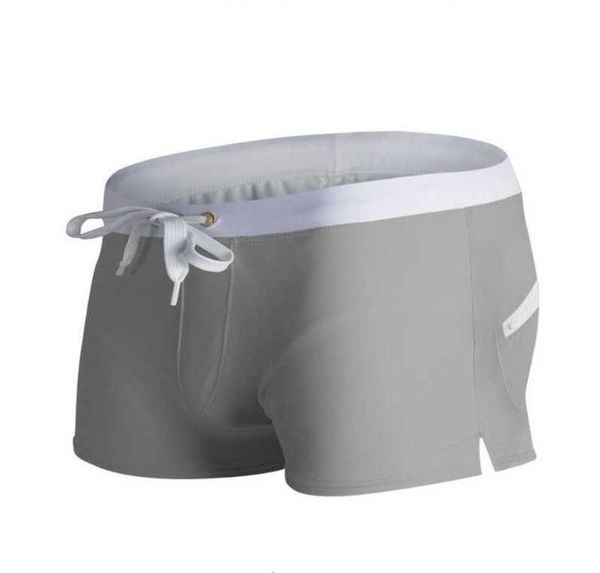 men's swimming trunks back pocket dign quick drying beach pants boxer swimsuit men's, White;black
men's swimming trunks back pocket dign quick drying beach pants boxer swimsuit men's, White;black