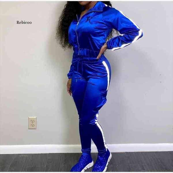 reflective lines matching women sport sets 2 piece outfits satin zipper fashion crop jacket and lace up pants tracksuit female, Black;white
reflective lines matching women sport sets 2 piece outfits satin zipper fashion crop jacket and lace up pants tracksuit female, Black;white
