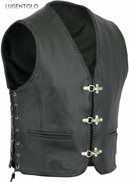 men's vests lugentolo vintage vest men short jacket sleeveless black v-neck single-breasted bandage casual slim, Black;white
men's vests lugentolo vintage vest men short jacket sleeveless black v-neck single-breasted bandage casual slim, Black;white