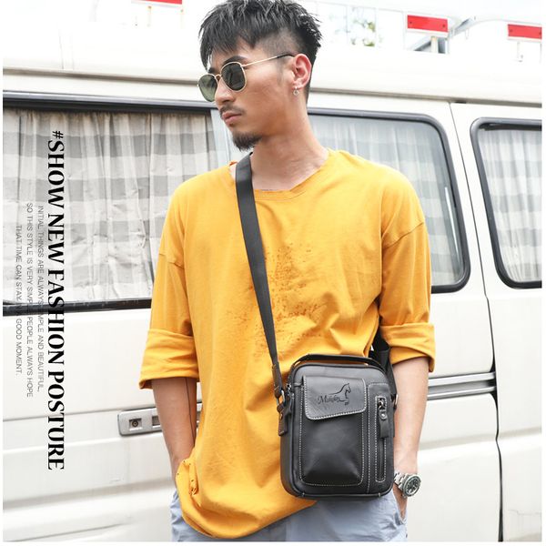 leather men's messenger bag business casual handbag large capacity, Black;red
leather men's messenger bag business casual handbag large capacity, Black;red