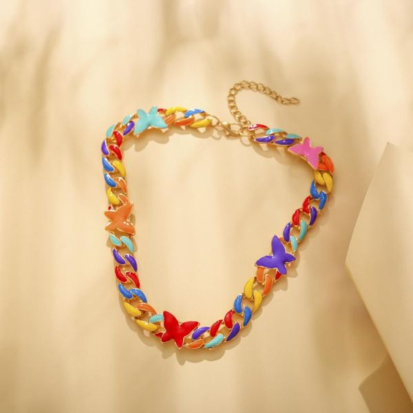 chokers korean fashion colorful metal butterfly chains choker necklaces for women female party anniversary jewelry goth insect necklace, Golden;silver
chokers korean fashion colorful metal butterfly chains choker necklaces for women female party anniversary jewelry goth insect necklace, Golden;silver