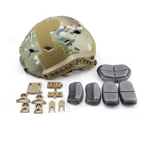 tactical helmets outdoor sports helmet men women half-covered adjustable resistance with rail mount adapter clip epp pad for cs.
tactical helmets outdoor sports helmet men women half-covered adjustable resistance with rail mount adapter clip epp pad for cs.