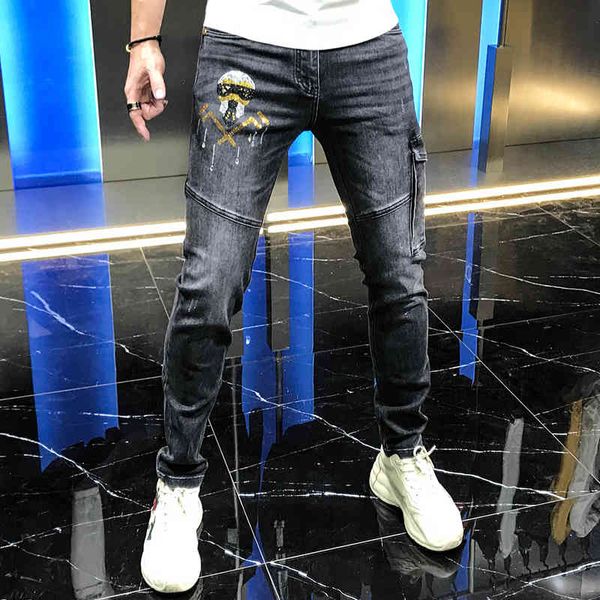 jean autumn men's fashionable pants fashion designer fine versatile microelastic mid waist thin male jeans, Blue
jean autumn men's fashionable pants fashion designer fine versatile microelastic mid waist thin male jeans, Blue