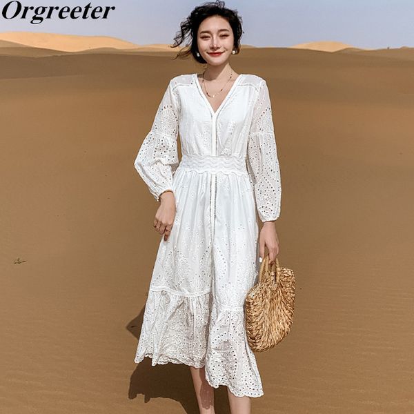 exquisite embroidery flower hollow out beach white cotton dress for women v-neck lantern sleeve slim sundress 210525, Black;gray
exquisite embroidery flower hollow out beach white cotton dress for women v-neck lantern sleeve slim sundress 210525, Black;gray