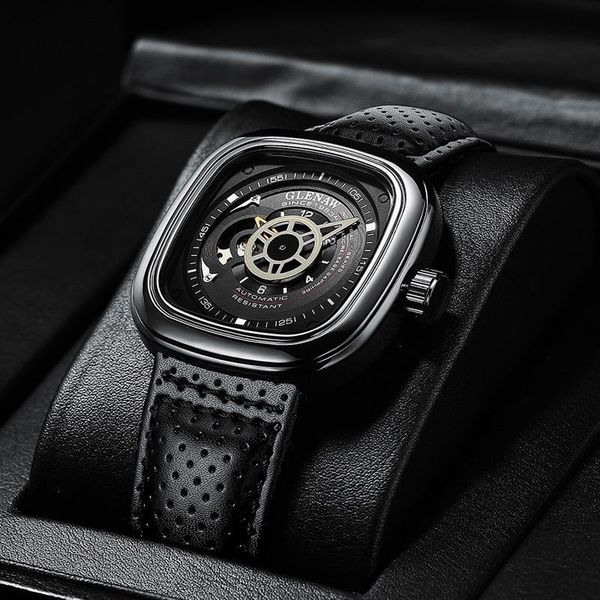wristwatches glenaw brand watch men automatic mechanical mens watches hollow carved 45mm luxury hardlex pin buckle rectangle, Slivery;brown
wristwatches glenaw brand watch men automatic mechanical mens watches hollow carved 45mm luxury hardlex pin buckle rectangle, Slivery;brown