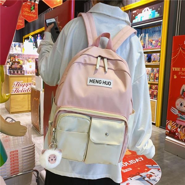 backpack college wind and contrast color small fresh girls student art school bag leisure travel
backpack college wind and contrast color small fresh girls student art school bag leisure travel