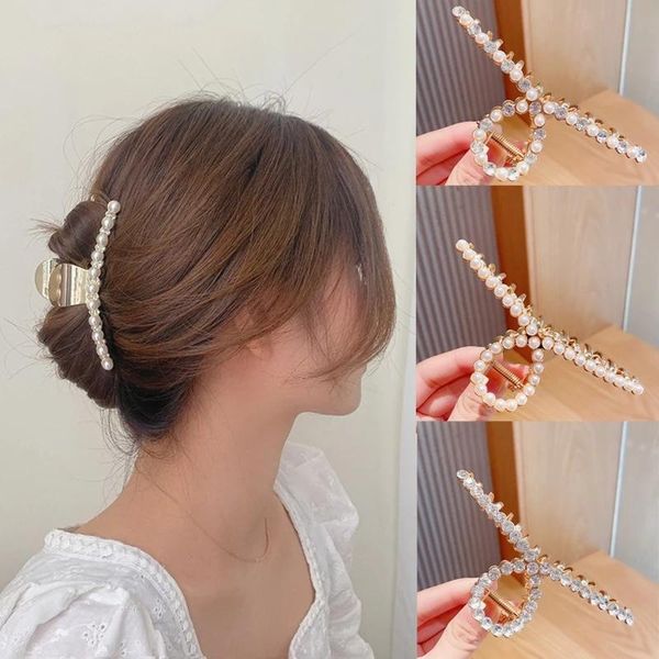 hair clips & barrettes women elegant luxury crystal pearls geometric big metal sweet headband clip hairpin fashion accessories, Golden;silver
hair clips & barrettes women elegant luxury crystal pearls geometric big metal sweet headband clip hairpin fashion accessories, Golden;silver