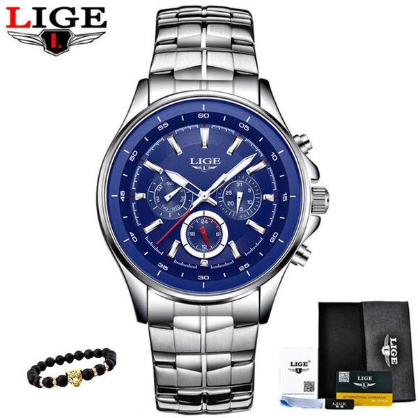 wristwatches lige watches men fashion brand multifunction chronograph quartz watch man military sport wristwatch male clock relogio masculin, Slivery;brown
wristwatches lige watches men fashion brand multifunction chronograph quartz watch man military sport wristwatch male clock relogio masculin, Slivery;brown