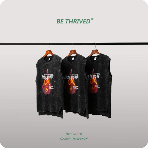 be men's wear | 2021 summer heavy industry used burning printing vt high street style xiaozhongchao brand svels tee, Gray
be men's wear | 2021 summer heavy industry used burning printing vt high street style xiaozhongchao brand svels tee, Gray