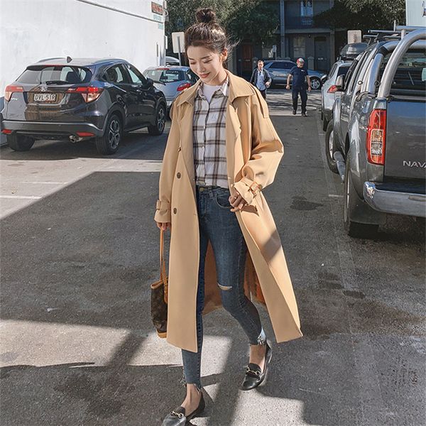 casual dresses 2021 spring autumn slim windbreaker women korean double breasted trench coat long vintage overcoat ladies clothes g, Black;gray
casual dresses 2021 spring autumn slim windbreaker women korean double breasted trench coat long vintage overcoat ladies clothes g, Black;gray