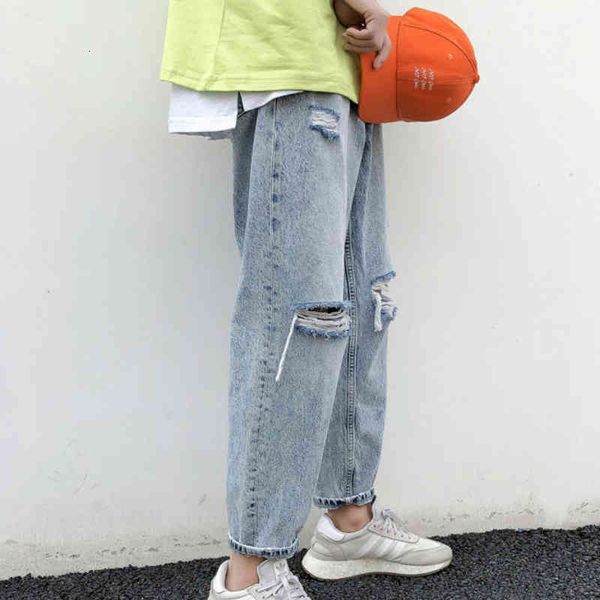 men's shorts men jeans holes solid ankle-length big size 3xl casual fashion high street all-match chic man straight denim trousers, White;black
men's shorts men jeans holes solid ankle-length big size 3xl casual fashion high street all-match chic man straight denim trousers, White;black