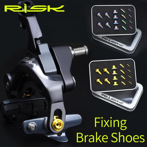 bike brakes risk 16pcs/box titanium alloy screws for ut/da/105 road c brake shoes clamp pad fixing nuts bolts kits with gasket
bike brakes risk 16pcs/box titanium alloy screws for ut/da/105 road c brake shoes clamp pad fixing nuts bolts kits with gasket