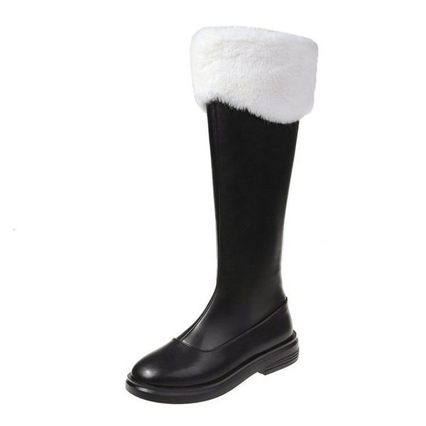 boots black winter fashion style comfortable round toe square heel shoes women mid-calf riding plush boots
boots black winter fashion style comfortable round toe square heel shoes women mid-calf riding plush boots