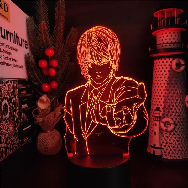night lights death note yagami light 3d led anime lamp nightlights 7 color changing table lampara for home decor
night lights death note yagami light 3d led anime lamp nightlights 7 color changing table lampara for home decor