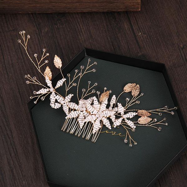 hair clips & barrettes bridal rhinestone combs pearl weave flower hairwear headdress bride headbands wedding accessories, Golden;silver
hair clips & barrettes bridal rhinestone combs pearl weave flower hairwear headdress bride headbands wedding accessories, Golden;silver