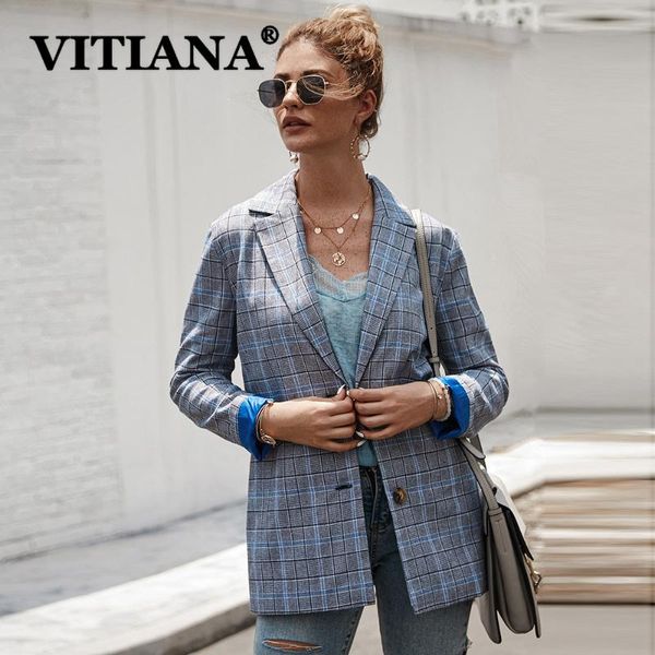 women's jackets vitiana women casual office work coat autumn 2021 female plaid long sleeve ol coats ladies elegant outwear jacket, Black;brown
women's jackets vitiana women casual office work coat autumn 2021 female plaid long sleeve ol coats ladies elegant outwear jacket, Black;brown