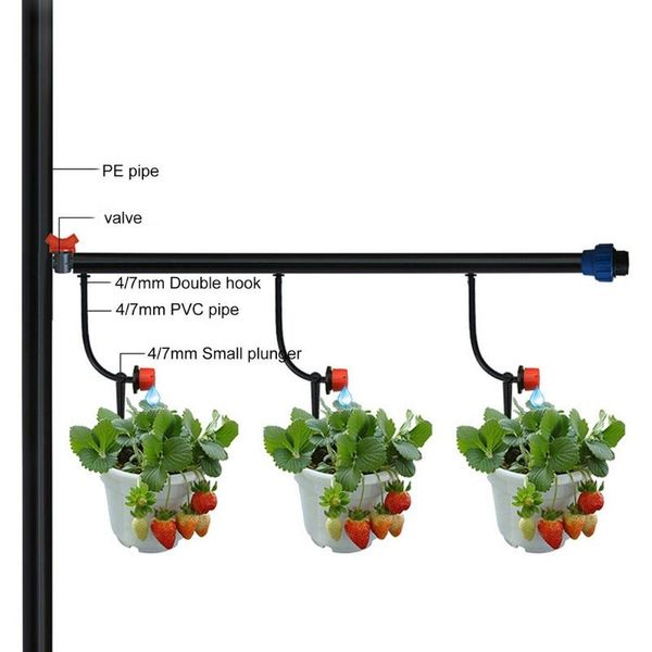 50pcs irrigation drippers adjustable emitter plastic watering equipments