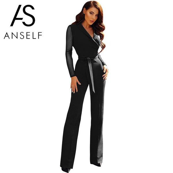 women's jumpsuits & rompers 2021 spring overalls for women jumpsuit sheer mesh dot sleeve high waist tied bow straight leg tracksuit el, Black;white
women's jumpsuits & rompers 2021 spring overalls for women jumpsuit sheer mesh dot sleeve high waist tied bow straight leg tracksuit el, Black;white