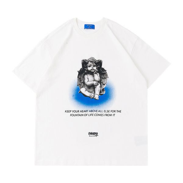 men's tracksuits the spring and summer of 2021 in europe on street inf personality sculpture angel print easy sleeve short shirt, Gray
men's tracksuits the spring and summer of 2021 in europe on street inf personality sculpture angel print easy sleeve short shirt, Gray
