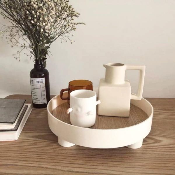 storage baskets morandi color tray round rack simple sundries fruits household tea on the table wooden basket nordic style
storage baskets morandi color tray round rack simple sundries fruits household tea on the table wooden basket nordic style