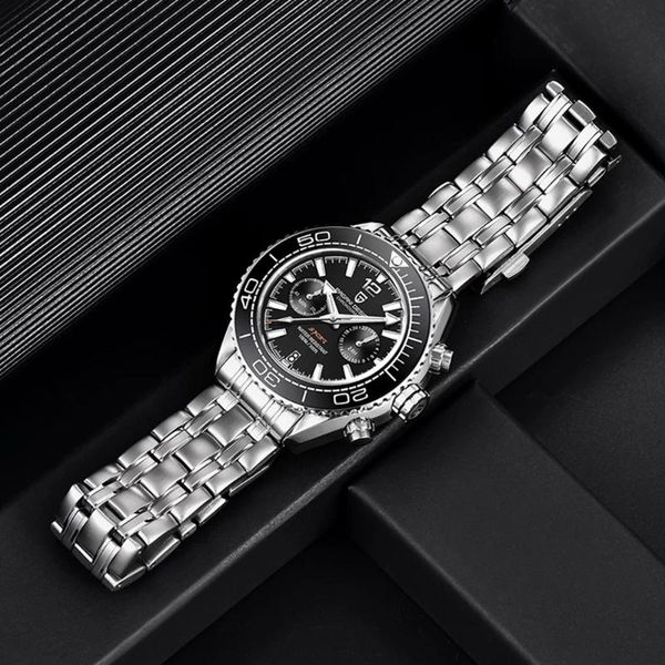 wristwatches pagani design casual men's sports quartz watch sapphire glass chronograph stainless steel waterproof wristwatch for me, Slivery;brown
wristwatches pagani design casual men's sports quartz watch sapphire glass chronograph stainless steel waterproof wristwatch for me, Slivery;brown