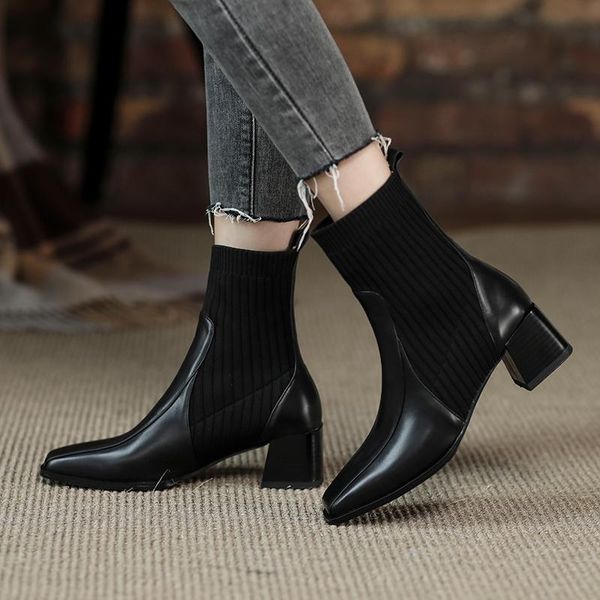 boots european and american french retro style high-end women's leather fashion casual short, Black
boots european and american french retro style high-end women's leather fashion casual short, Black