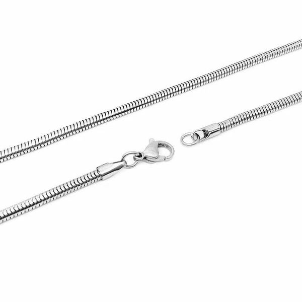 pendant necklaces potcet women's stainless steel titanium necklace snake bone chain geometric fashion hip hop personality party jewelry, Silver
pendant necklaces potcet women's stainless steel titanium necklace snake bone chain geometric fashion hip hop personality party jewelry, Silver