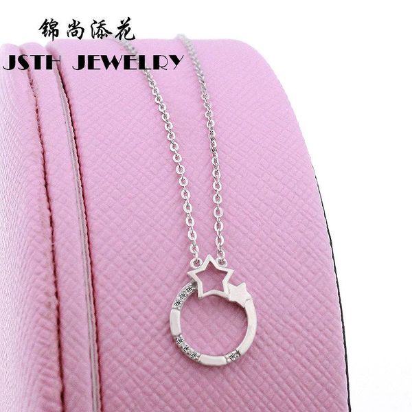 chains jsth s925 sterling silver circle with five-pointed star style elegant necklace inlaid zircon quality good for students simple
chains jsth s925 sterling silver circle with five-pointed star style elegant necklace inlaid zircon quality good for students simple