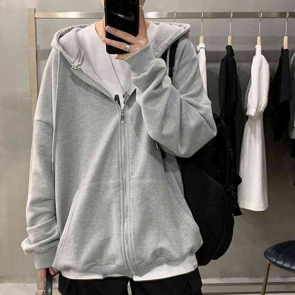 Guards boys spring and autumn Korean version Harajuku BF simple fashion ins loose casual hooded cardigan couple coat, Gray
Guards boys spring and autumn Korean version Harajuku BF simple fashion ins loose casual hooded cardigan couple coat, Gray
