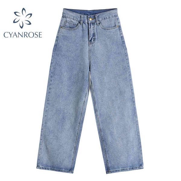 blue denim trousers vintage wide leg jeans women streetwear korean straight long pants high waist casual loose pant summer 210417
blue denim trousers vintage wide leg jeans women streetwear korean straight long pants high waist casual loose pant summer 210417