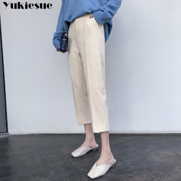 women's pants & capris streetwear 2021 winter office wool suit female high waist harem for women trousers woman plus size, Black;white
women's pants & capris streetwear 2021 winter office wool suit female high waist harem for women trousers woman plus size, Black;white