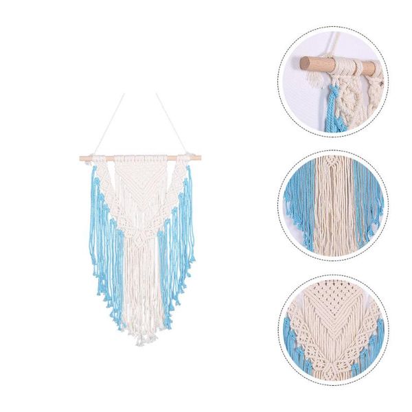 hooks & rails macrame wall hanging woven tapestry bedroom living room home decor ornament 
hooks & rails macrame wall hanging woven tapestry bedroom living room home decor ornament