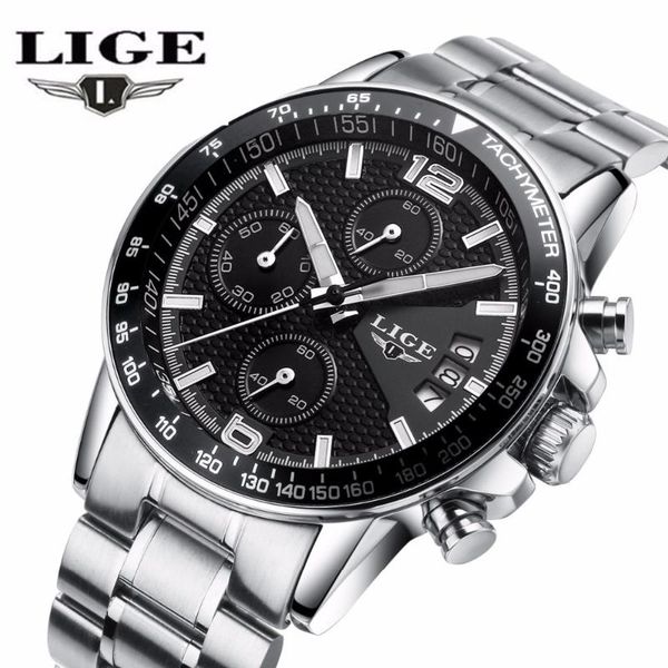 wristwatches lige watches business men watch sports fashion luminous waterproof steel wristwatch relogio masculino, Slivery;brown
wristwatches lige watches business men watch sports fashion luminous waterproof steel wristwatch relogio masculino, Slivery;brown