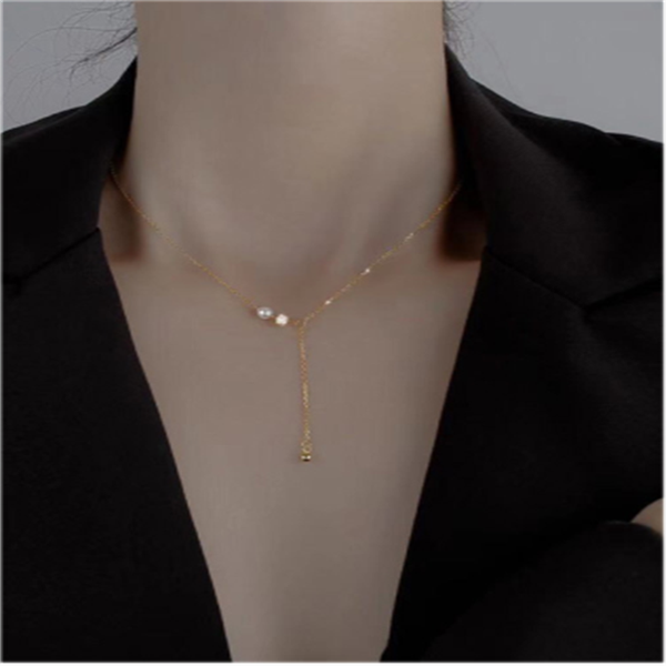 chains fflacell natural freshwater pearl flash diamond necklace female niche design zircon temperament clavicle chain, Silver
chains fflacell natural freshwater pearl flash diamond necklace female niche design zircon temperament clavicle chain, Silver