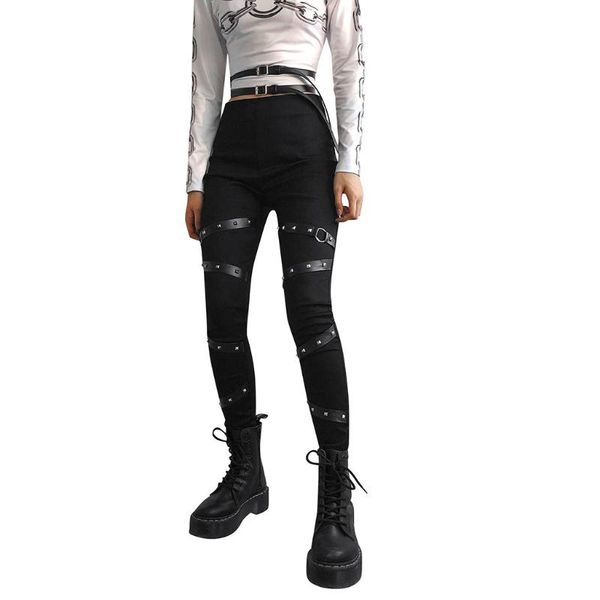 women's pants & capris female fashion black pencil gothic bodycon long trousers casual elastic streetwear pockets rivet full, Black;white
women's pants & capris female fashion black pencil gothic bodycon long trousers casual elastic streetwear pockets rivet full, Black;white