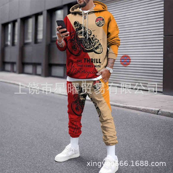 autumn and winter 2021 new car item seri 3d digital printing men's hoodie two-piece set, Gray
autumn and winter 2021 new car item seri 3d digital printing men's hoodie two-piece set, Gray