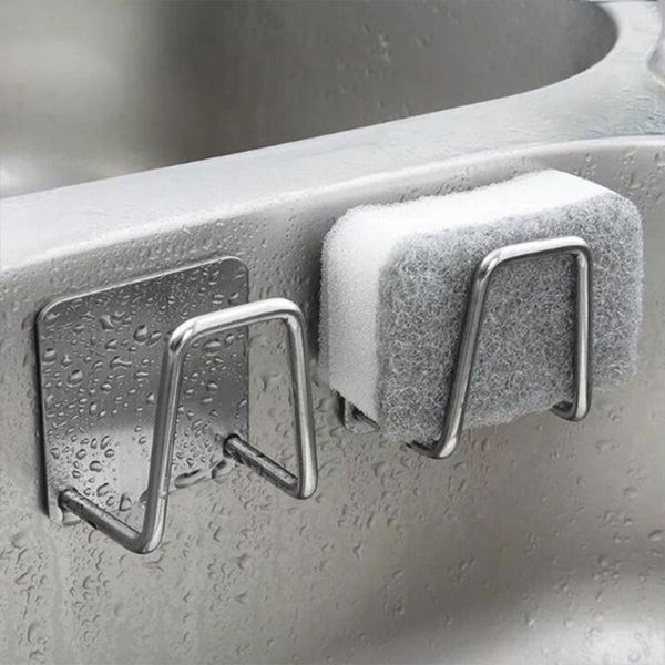 hooks & rails stainless steel sponge holder kitchen sink drain rack shelf lid self adhesive organizer bath accessories punch free
hooks & rails stainless steel sponge holder kitchen sink drain rack shelf lid self adhesive organizer bath accessories punch free