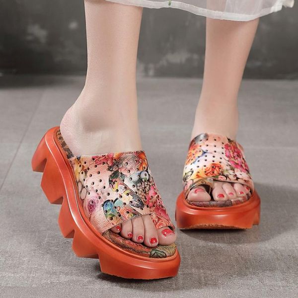 slippers woman flower platform genuine leather women shoes floral slides 2021 summer outside wear wedges casual ladies, Black
slippers woman flower platform genuine leather women shoes floral slides 2021 summer outside wear wedges casual ladies, Black