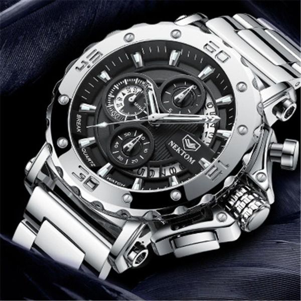 wristwatches trendy men's heavyweight quartz watch waterproof luminous fashion luxury formal gift, Slivery;brown
wristwatches trendy men's heavyweight quartz watch waterproof luminous fashion luxury formal gift, Slivery;brown