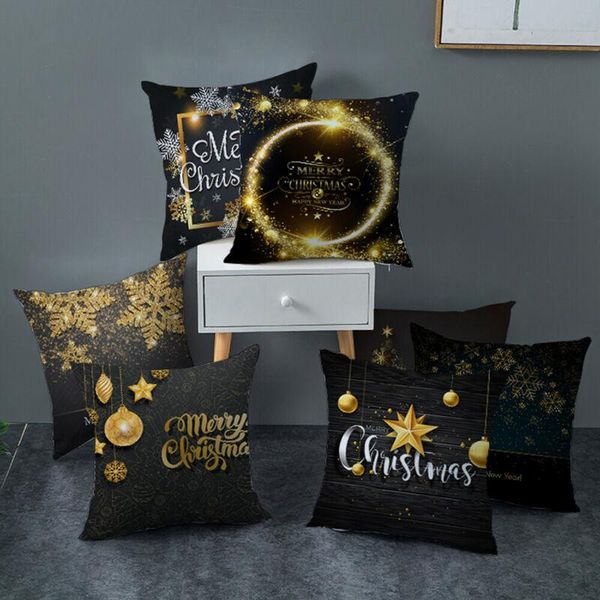 pillow case christmas printed black gold printing throw cover home living room cushion 45x45 cm square pillowcase
pillow case christmas printed black gold printing throw cover home living room cushion 45x45 cm square pillowcase