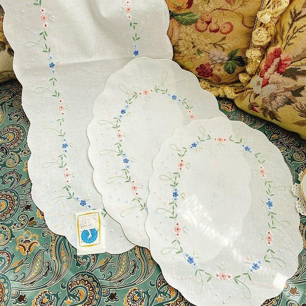 mats & pads cotton hand-embroidered floral tablecloth table runner plate cushion placemat coffee cup tea kitchen cover towel
mats & pads cotton hand-embroidered floral tablecloth table runner plate cushion placemat coffee cup tea kitchen cover towel
