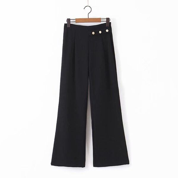 women's pants & capris women the european and american fashion tall waist dandan48-8956 grain of buckle wide-legged, Black;white
women's pants & capris women the european and american fashion tall waist dandan48-8956 grain of buckle wide-legged, Black;white